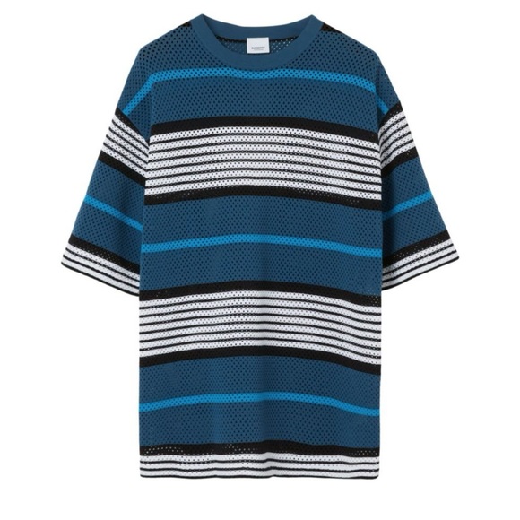 Striped Blue and Black T-Shirt